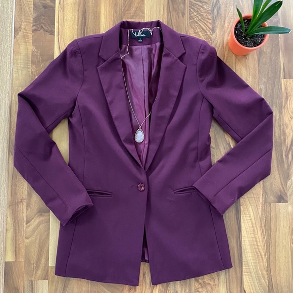 Lulus Jackets & Blazers - Lulus plum purple blazer